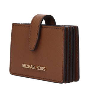 Michael Kors Brown Leather Cardholders
