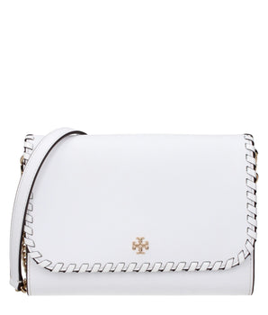 Tory Burch White Leather Clutch Bag