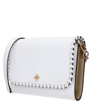 Tory Burch White Leather Clutch Bag