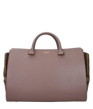 Burberry Gray Leather Handbag