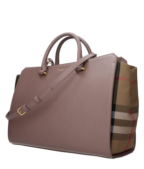 Burberry Gray Leather Handbag