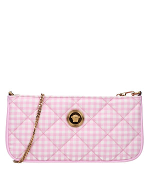Versace Pink Fabric Shoulder Bag