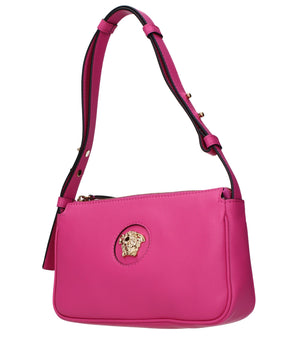 Versace Pink Leather Shoulder Bag