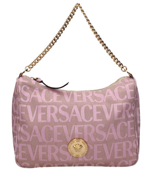 Versace Beige Fabric Handbag