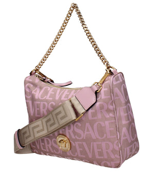 Versace Beige Fabric Handbag