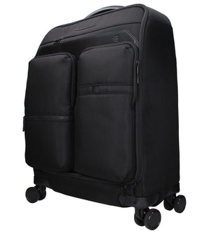 Piquadro Black Fabric Luggage And Travel