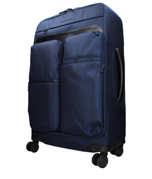 Piquadro Blue Fabric Luggage And Travel