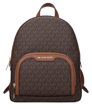 Michael Kors Brown Fabric Backpack