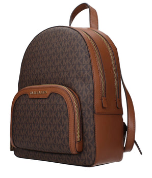 Michael Kors Brown Fabric Backpack