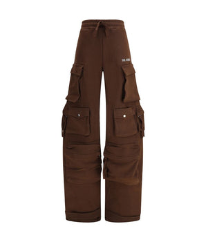 The Attico Brown Cotton Casual Pants