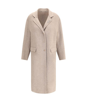 Ermanno Scervino Beige Wool Coat