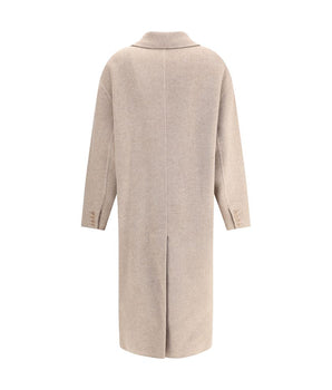Ermanno Scervino Beige Wool Coat
