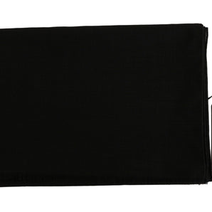 Dolce &amp; Gabbana Elegant Black Wool Blend Scarf