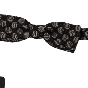 Dolce &amp; Gabbana Elegant Polka Dot Silk Bow Tie