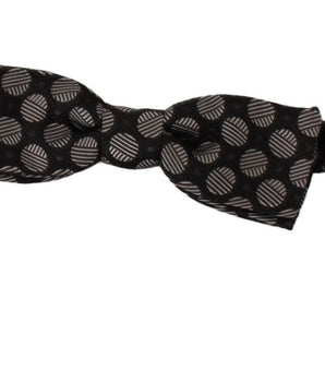 Dolce & Gabbana Elegant Polka Dot Silk Bow Tie Dolce & Gabbana 