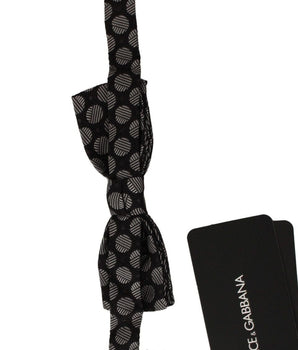 Dolce & Gabbana Elegant Polka Dot Silk Bow Tie Dolce & Gabbana 