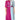 Dolce & Gabbana Fuchsia Light Blue Silk Two Tone Midi Dress