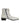 Dolce &amp; Gabbana White Strass DG Logo Heels Ankle Boots Shoes