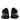 Dolce & Gabbana Black Leather Monk Strap Derby Formal Shoes