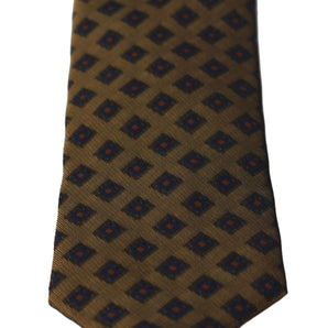 Dolce &amp; Gabbana Elegant Brown Patterned Silk Blend Necktie