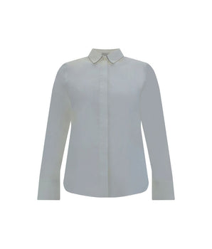 Brunello Cucinelli White Cotton Dress Shirt