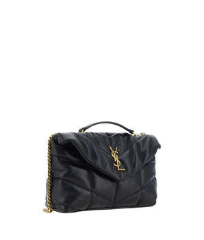 Saint Laurent Black Lamb Ovis Aries Aries Shoulder Bag