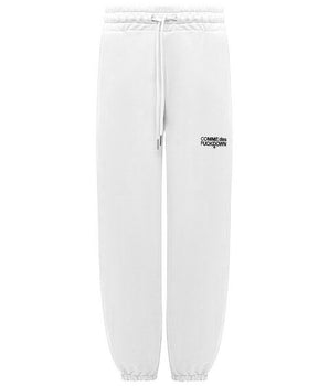 Comme Des Fuckdown White Cotton Women Sweatpant