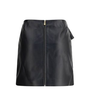 Versace Black Lamb Ovis Aries Aries Mini Skirt