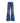 7FOR Blue Cotton Flared Jeans