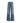 7FOR Blue Cotton Flared Jeans
