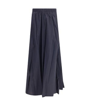 Balenciaga Blue Polyester Long Skirt