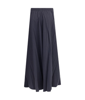 Balenciaga Blue Polyester Long Skirt