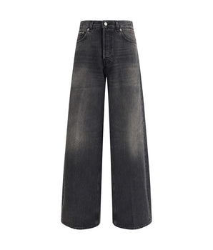 Haikure Black Cotton Relaxed Fit Jeans