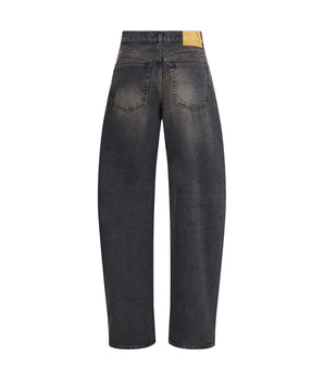 Haikure Black Cotton Relaxed Fit Jeans