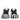 Dolce & Gabbana Black White Studded Low Top Sneakers Shoes