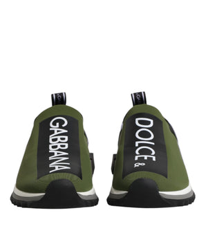 Dolce &amp; Gabbana Green Logo Low Top Sorrento Men's Sneakers Shoes