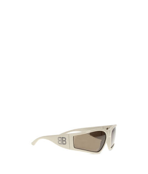 Balenciaga Cream Polyamide Sunglasses
