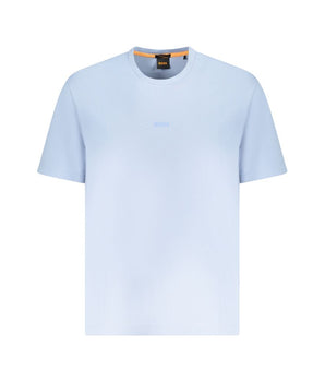 Hugo Boss Blue Cotton Men T-Shirt