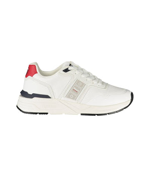 Blauer White Polyester Men Sneaker