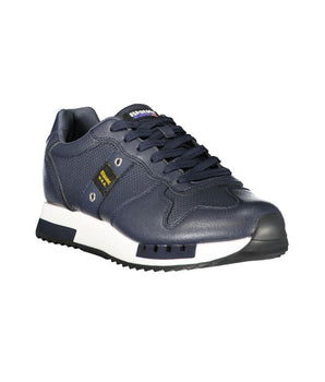 Blauer Blue Leather Men Sneaker