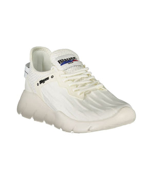 Blauer White Polyester Men Sneaker