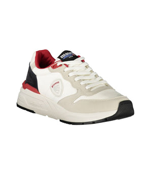 Blauer White Polyester Men Sneaker