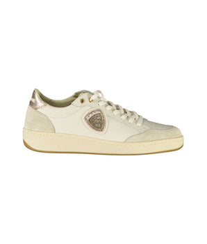 Blauer White Leather Women Sneaker