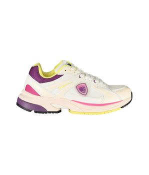 Blauer White Polyester Women Sneaker