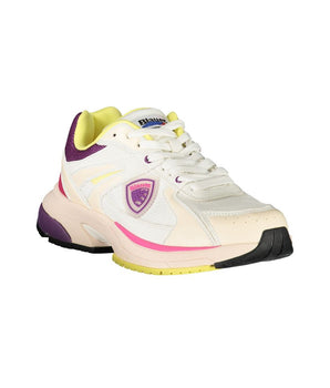 Blauer White Polyester Women Sneaker