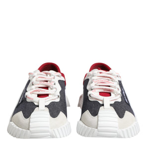 Dolce & Gabbana Multicolor Lace Up Low Top NS1 Sneaker Shoes