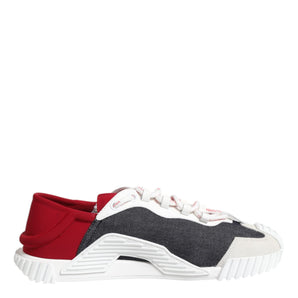 Dolce & Gabbana Multicolor Lace Up Low Top NS1 Sneaker Shoes