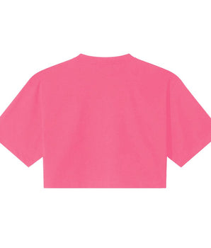 Comme Des Fuckdown Fuchsia Cotton Women T-Shirt