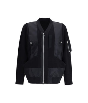 Sacai Black Cotton Bomber