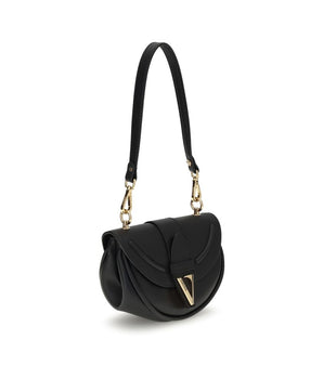 Versace Black Calf Leather Bos Taurus Shoulder Bag